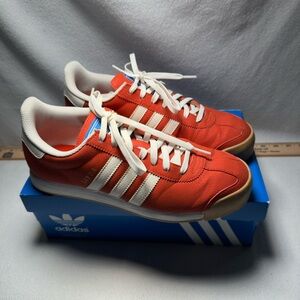 Adidas Samoa Red and White Sneakers